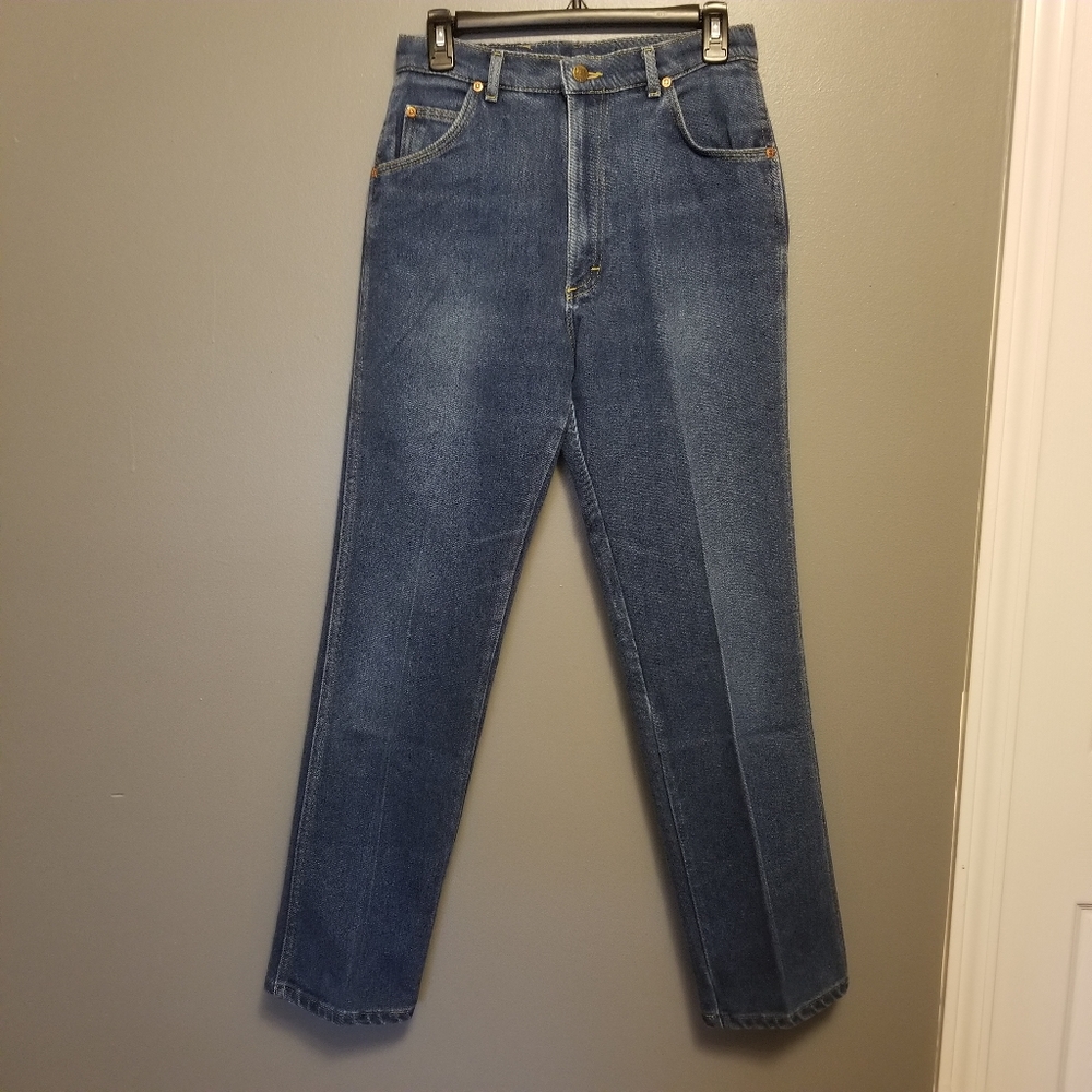 VTG LEE RIDERS straight leg jeans 70's 80's size 14 LONG
